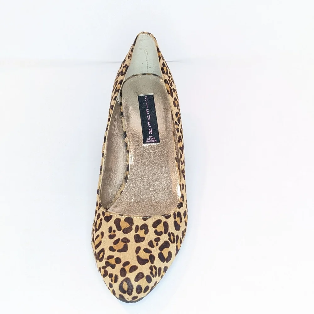 Steve by Steve Madden calf hair wedges